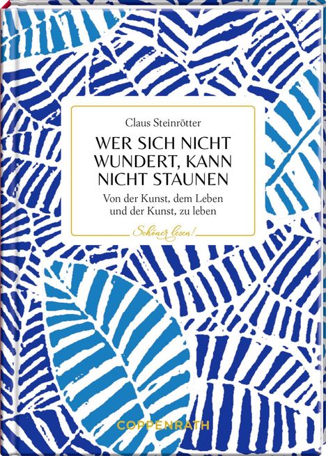 Claus Steinrötter: Wer sich nicht wundert, kann nicht staunen, Buch