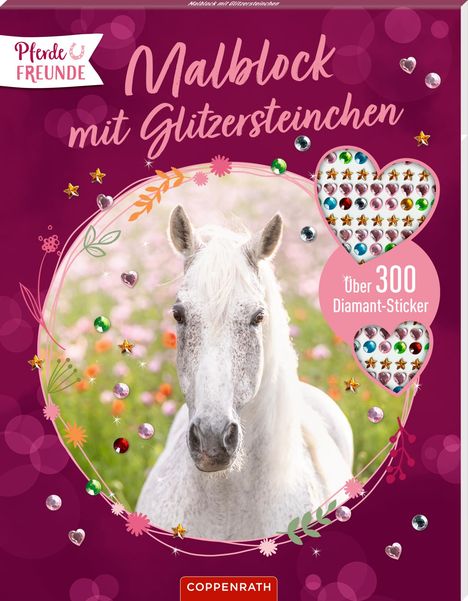 Malblock mit Glitzersteinchen, Buch