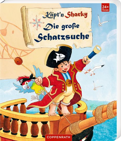 Jutta Langreuter: Käpt'n Sharky - Die große Schatzsuche (Pappbilderbuch), Buch