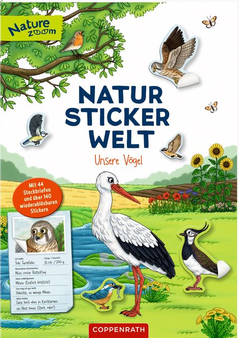 Natur-Stickerwelt - Unsere Vögel, Buch