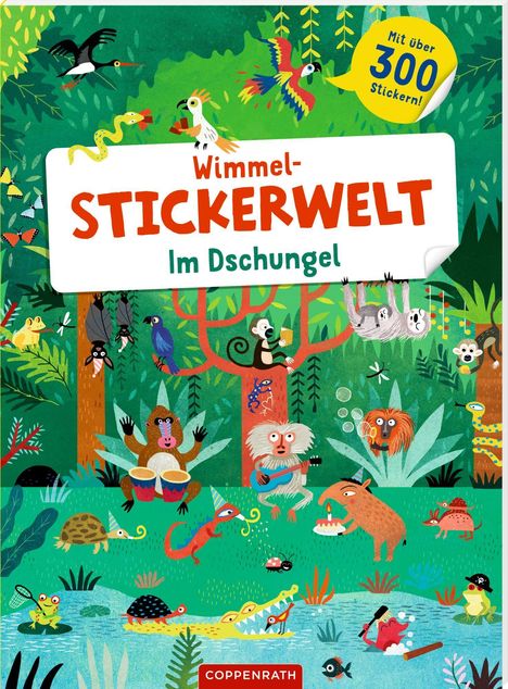 Wimmel-Stickerwelt - Im Dschungel, Buch