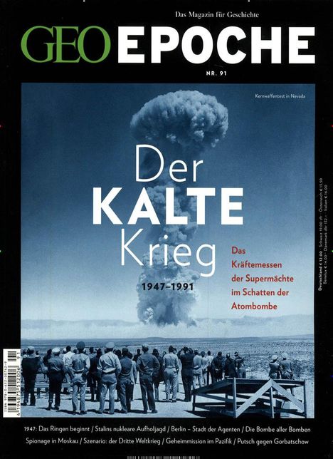 GEO Epoche 91/2018. Der Kalte Krieg, Buch