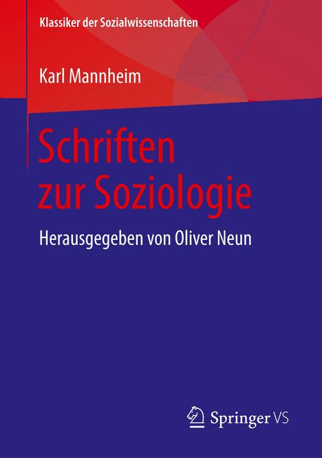 Karl Mannheim: Schriften zur Soziologie, Buch