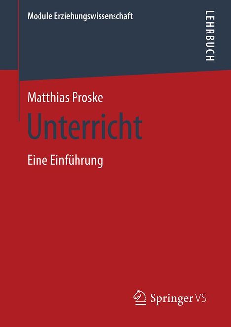 Matthias Proske: Unterricht, Buch