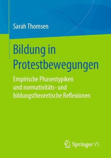Sarah Thomsen: Bildung in Protestbewegungen, Buch