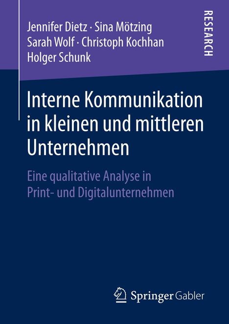 Jennifer Dietz: Interne Kommunikation in kleinen und mittleren Unternehmen, Buch