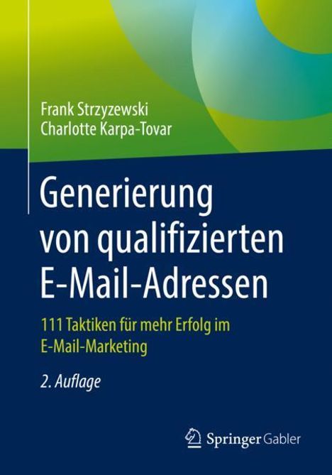 Charlotte Karpa-Tovar: Generierung von qualifizierten E-Mail-Adressen, Buch