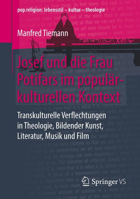 Manfred Tiemann: Josef und die Frau Potifars im populärkulturellen Kontext, Buch