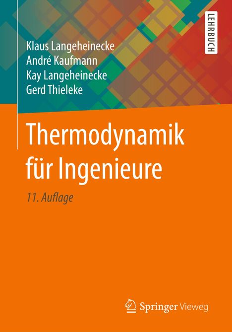 Klaus Langeheinecke: Thermodynamik für Ingenieure, Buch