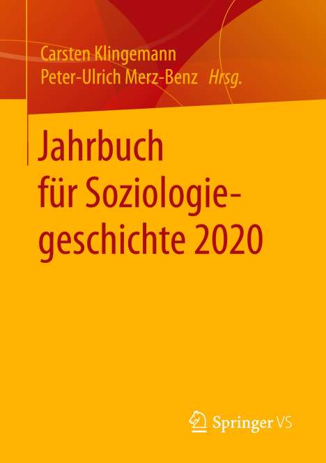 Jahrbuch für Soziologiegeschichte 2020, Buch
