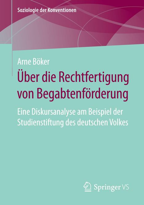 Arne Böker: Über die Rechtfertigung von Begabtenförderung, Buch