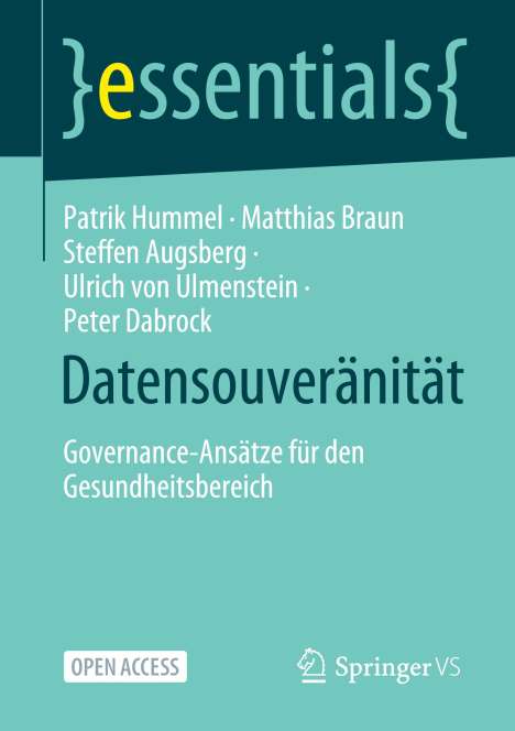 Patrik Hummel: Datensouveränität, Buch
