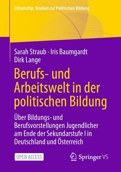 Sarah Straub: Berufs- und Arbeitswelt in der politischen Bildung, Buch