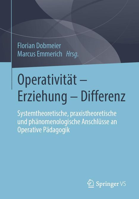 Operativität - Erziehung - Differenz, Buch