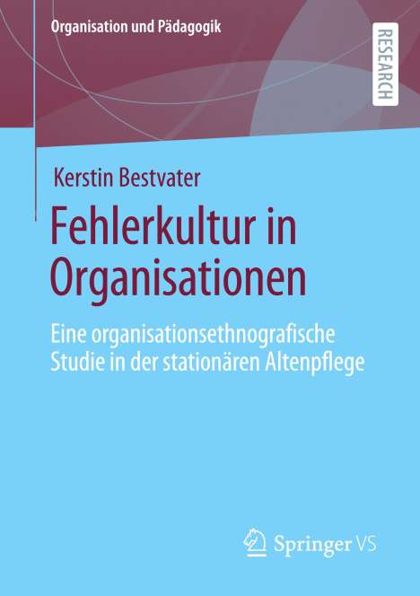 Kerstin Bestvater: Fehlerkultur in Organisationen, Buch
