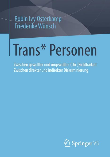 Friederike Wünsch: Trans* Personen, Buch