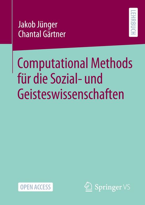 Chantal Gärtner: Computational Methods für die Sozial- und Geisteswissenschaften, Buch