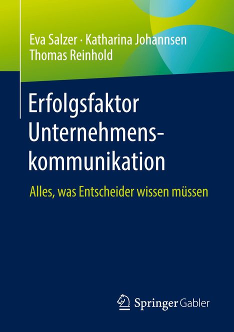 Eva Salzer: Erfolgsfaktor Unternehmenskommunikation, Buch