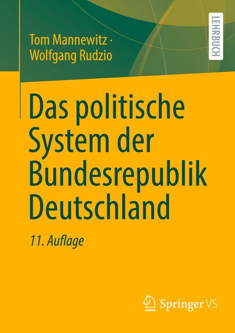 Wolfgang Rudzio: Das politische System der Bundesrepublik Deutschland, Buch