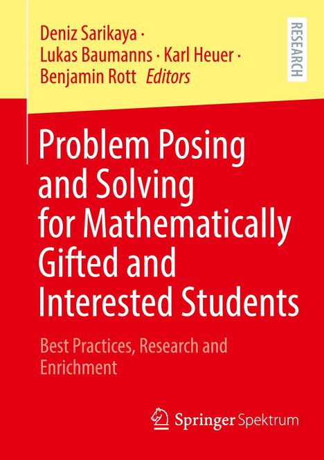 Problem Posing and Solving for Mathematically Gifted and Interested Students, Buch