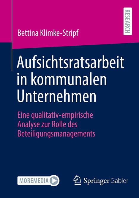 Bettina Klimke-Stripf: Aufsichtsratsarbeit in kommunalen Unternehmen, Buch