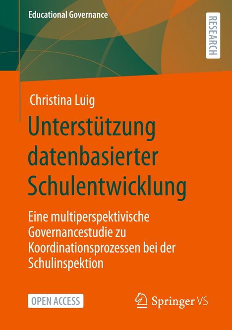 Christina Luig: Unterstützung datenbasierter Schulentwicklung, Buch