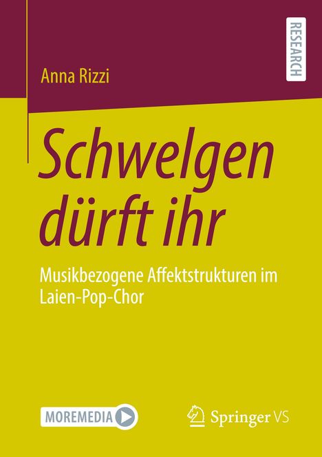Anna Rizzi: Schwelgen dürft ihr, Buch