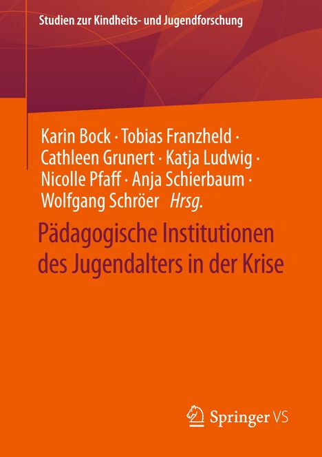 Pädagogische Institutionen des Jugendalters in der Krise, Buch