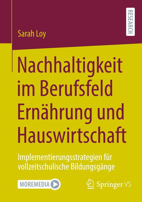 Sarah Loy: Nachhaltigkeit im Berufsfeld Ernährung und Hauswirtschaft, Buch