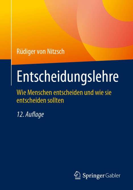 Rüdiger von Nitzsch: Entscheidungslehre, Buch