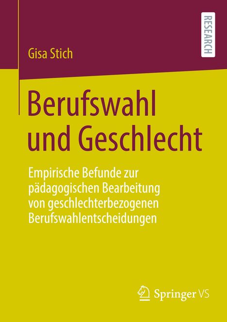 Gisa Stich: Berufswahl und Geschlecht, Buch