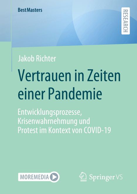Jakob Richter: Vertrauen in Zeiten einer Pandemie, Buch