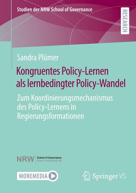 Sandra Plümer: Kongruentes Policy-Lernen als lernbedingter Policy-Wandel, Buch