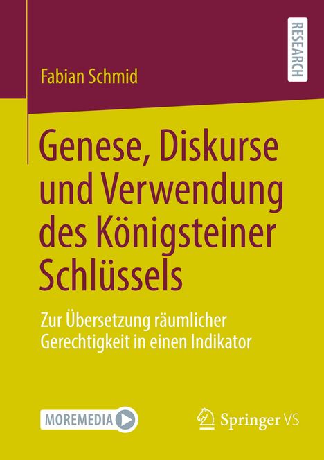 Fabian Schmid: Genese, Diskurse und Verwendung des Königsteiner Schlüssels, Buch