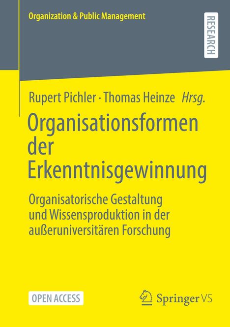 Organisationsformen der Erkenntnisgewinnung, Buch