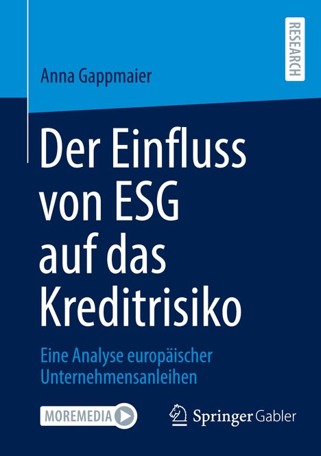 Anna Gappmaier: Der Einfluss von ESG auf das Kreditrisiko, Buch