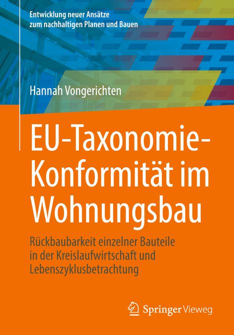 Hannah Vongerichten: EU-Taxonomie-Konformität im Wohnungsbau, Buch