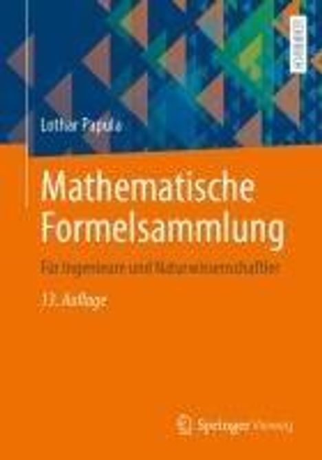 Lothar Papula: Mathematische Formelsammlung, Buch