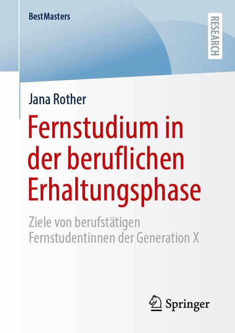 Jana Rother: Fernstudium in der beruflichen Erhaltungsphase, Buch