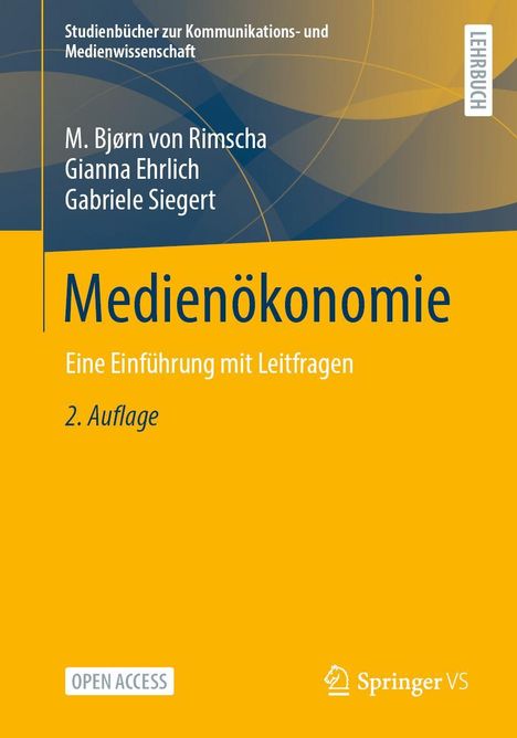 M. Bjørn von Rimscha: Medienökonomie, Buch