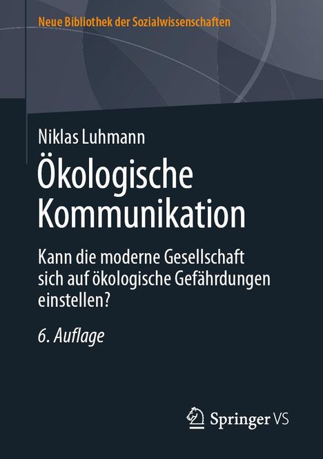 Niklas Luhmann: Ökologische Kommunikation, Buch