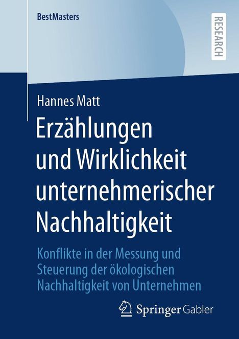 Hannes Matt: Erzählungen und Wirklichkeit unternehmerischer Nachhaltigkeit, Buch