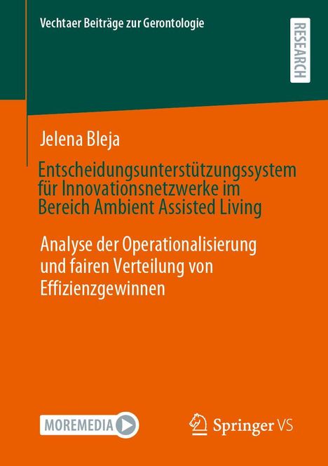 Jelena Bleja: Entscheidungsunterstützungssystem für Innovationsnetzwerke im Bereich Ambient Assisted Living, Buch