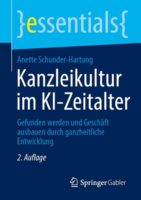 Anette Schunder-Hartung: Kanzleikultur im KI-Zeitalter, Buch