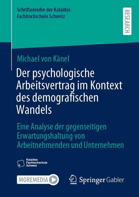 Michael von Känel: Der psychologische Arbeitsvertrag im Kontext des demografischen Wandels, Buch