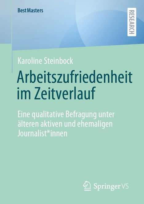 Karoline Steinbock: Arbeitszufriedenheit im Zeitverlauf, Buch