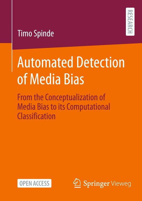 Timo Spinde: Automated Detection of Media Bias, Buch