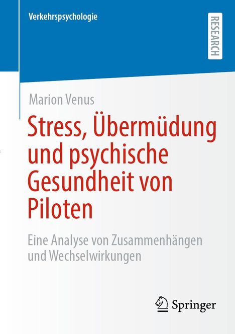 Marion Venus: Stress, Übermüdung und psychische Gesundheit von Piloten, Buch