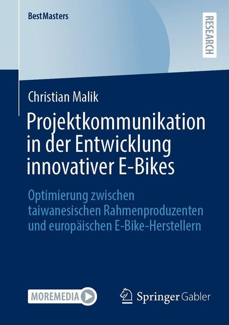 Christian Malik: Projektkommunikation in der Entwicklung innovativer E-Bikes, Buch