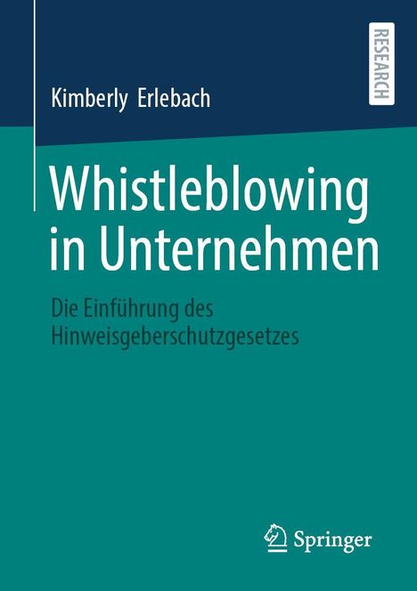Kimberly Erlebach: Whistleblowing in Unternehmen, Buch